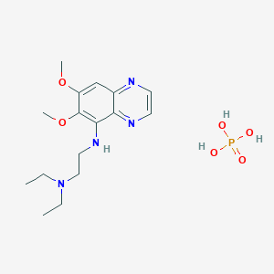 N-(6,7-dimethoxyquinoxalin-5-yl)-N',N'-diethylethane-1,2-diamine;phosphoric acid