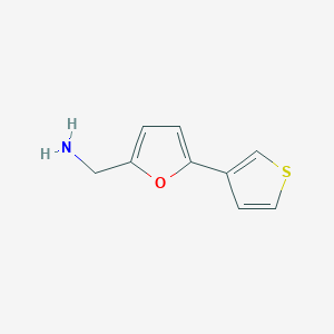 [5-(Thiophen-3-yl)furan-2-yl]methanamine