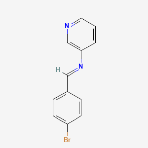 B14734437 n-[(e)-(4-Bromophenyl)methylidene]pyridin-3-amine CAS No. 5489-59-8