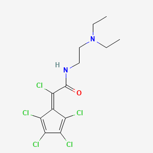 Acetamide, N-(2-diethylaminoethyl)-2-chloro-2-(tetrachloro-2,4-cyclopentadien-1-ylidene)-