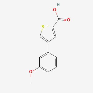 molecular formula C12H10O3S B1473447 4-(3-Methoxyphenyl)thiophene-2-carboxylic acid CAS No. 1267168-68-2