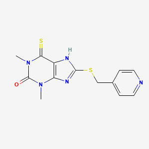 Theophylline, 8-(4-pyridylmethyl)thio-6-thio-