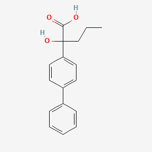 2-(Biphenyl-4-yl)-2-hydroxypentanoic acid