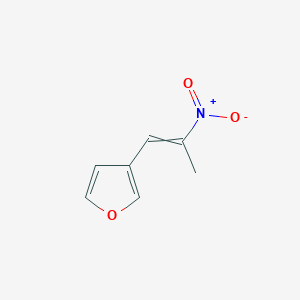 molecular formula C7H7NO3 B1473449 3-(2-Nitroprop-1-en-1-yl)furan CAS No. 860003-90-3