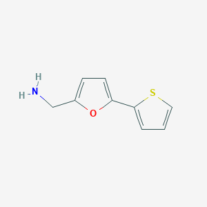 molecular formula C9H9NOS B1473450 [5-(Thiophen-2-yl)furan-2-yl]methanamine CAS No. 1505089-09-7