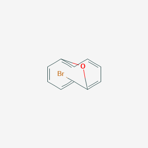 molecular formula C10H7BrO B14734516 7-Bromo-11-oxabicyclo[4.4.1]undeca-1,3,5,7,9-pentaene CAS No. 5904-41-6