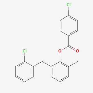 2-(2-Chlorobenzyl)-6-methylphenyl 4-chlorobenzoate