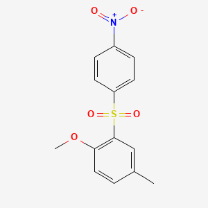 1-Methoxy-4-methyl-2-(4-nitrophenyl)sulfonylbenzene