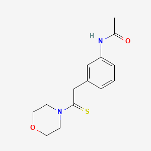 N-{3-[2-(Morpholin-4-yl)-2-sulfanylideneethyl]phenyl}acetamide