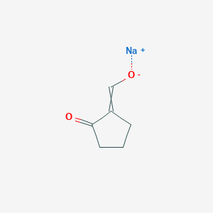 molecular formula C6H7NaO2 B1473468 Sodium;(2-oxocyclopentylidene)methanolate CAS No. 1807940-71-1