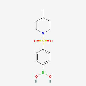 molecular formula C12H18BNO4S B1473480 4-(4-Methylpiperidin-1-ylsulfonyl)phenylboronic acid CAS No. 1449132-62-0