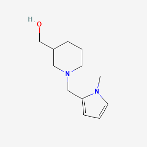 molecular formula C12H20N2O B1473483 (1-((1-methyl-1H-pyrrol-2-yl)methyl)piperidin-3-yl)methanol CAS No. 1381489-34-4