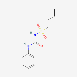 N-(Butane-1-sulfonyl)-N'-phenylcarbamimidic acid