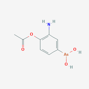 (4-Acetyloxy-3-aminophenyl)arsonous acid