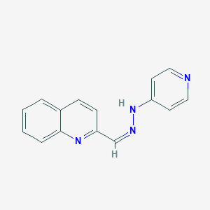 molecular formula C15H12N4 B14734972 N-[(Z)-quinolin-2-ylmethylideneamino]pyridin-4-amine CAS No. 6342-53-6