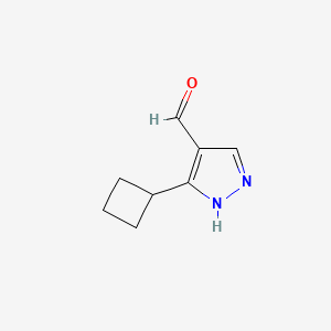 3-cyclobutyl-1H-pyrazole-4-carbaldehyde