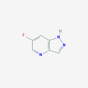 molecular formula C6H4FN3 B1473512 6-fluoro-1H-pyrazolo[4,3-b]pyridine CAS No. 1378592-49-4