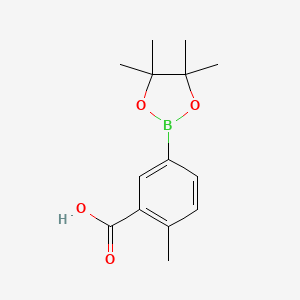 molecular formula C14H19BO4 B1473514 2-Methyl-5-(4,4,5,5-tetramethyl-1,3,2-dioxaborolan-2-yl)benzoic acid CAS No. 1431542-21-0