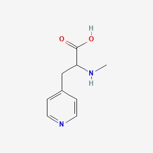 molecular formula C9H12N2O2 B1473520 2-(Methylamino)-3-(pyridin-4-yl)propanoic acid CAS No. 1538197-24-8
