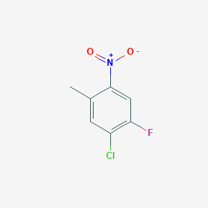 molecular formula C7H5ClFNO2 B1473522 1-氯-2-氟-5-甲基-4-硝基苯 CAS No. 1352457-29-4