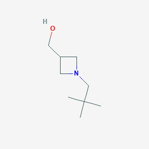 molecular formula C9H19NO B1473528 [1-(2,2-Dimethylpropyl)azetidin-3-yl]methanol CAS No. 1566331-37-0