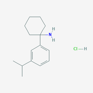 molecular formula C15H24ClN B1473530 1-(3-Isopropylphenyl)cyclohexanamine hydrochloride CAS No. 676134-90-0