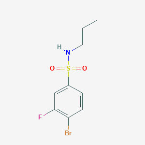 molecular formula C9H11BrFNO2S B1473532 4-bromo-3-fluoro-N-propylbenzenesulfonamide CAS No. 1055995-82-8