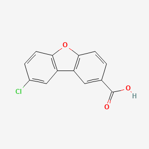 molecular formula C13H7ClO3 B1473535 8-Chlorodibenzo[b,d]furan-2-carboxylic acid CAS No. 927802-46-8