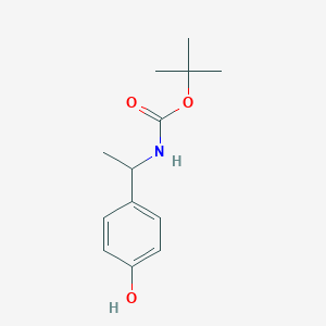 molecular formula C13H19NO3 B1473547 叔丁基(1-(4-羟基苯基)乙基)氨基甲酸酯 CAS No. 763932-69-0