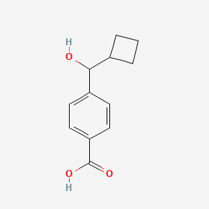 molecular formula C12H14O3 B1473552 4-(Cyclobutyl(hydroxy)methyl)benzoic acid CAS No. 1393126-13-0