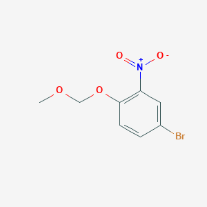 molecular formula C8H8BrNO4 B1473554 4-Bromo-1-(methoxymethoxy)-2-nitrobenzene CAS No. 1396779-75-1