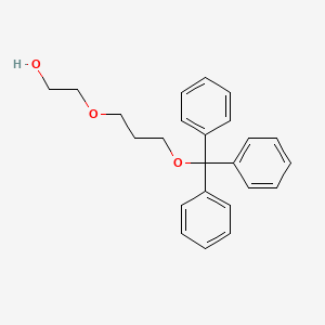 molecular formula C24H26O3 B1473558 2-(3-Trityloxypropyloxy)-ethanol CAS No. 1020728-52-2