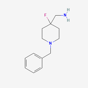B1473563 (1-Benzyl-4-fluoropiperidin-4-yl)methanamine CAS No. 1263181-33-4