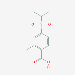 molecular formula C11H14O4S B1473571 2-Methyl-4-(propane-2-sulfonyl)-benzoic acid CAS No. 1346608-66-9