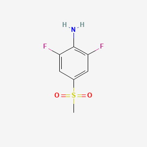 molecular formula C7H7F2NO2S B1473572 2,6-Difluoro-4-(methylsulfonyl)aniline CAS No. 1147557-74-1