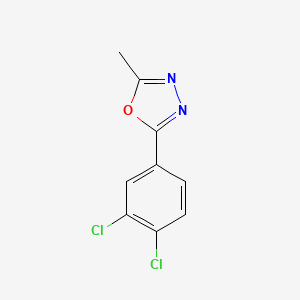 molecular formula C9H6Cl2N2O B1473573 2-(3,4-Dichloro-phenyl)-5-methyl-[1,3,4]oxadiazole CAS No. 41420-95-5