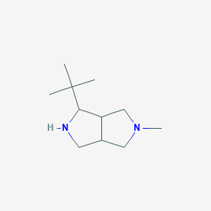 molecular formula C11H22N2 B1473578 1-(Tert-butyl)-5-methyloctahydropyrrolo[3,4-c]pyrrole CAS No. 2097978-17-9