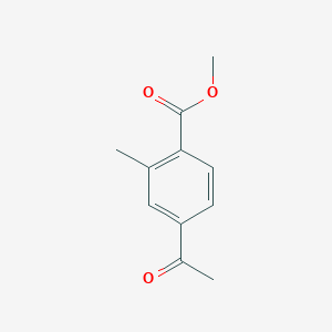 molecular formula C11H12O3 B1473580 Methyl 4-acetyl-2-methylbenzoate CAS No. 1036715-60-2