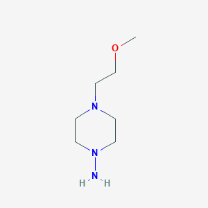 molecular formula C7H17N3O B1473581 4-(2-Methoxyethyl)piperazin-1-amine CAS No. 2098130-00-6