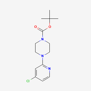molecular formula C14H20ClN3O2 B1473582 4-(4-Chloropyridin-2-YL)piperazine-1-carboxylic acid tert-butyl ester CAS No. 936368-68-2