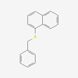 Naphthalene, 1-[(phenylmethyl)thio]-