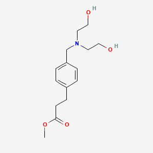 Methyl 3-[4-[(bis(2-hydroxyethyl)amino)methyl]phenyl]propanoate