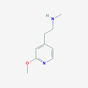 molecular formula C9H14N2O B1473589 [2-(2-Methoxypyridin-4-yl)ethyl](methyl)amine CAS No. 1514115-80-0