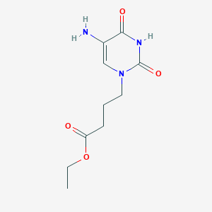 Ethyl 4-(5-amino-2,4-dioxo-3,4-dihydropyrimidin-1(2h)-yl)butanoate