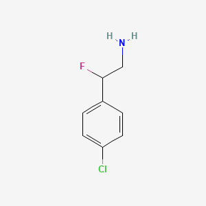 molecular formula C8H9ClFN B1473592 2-(4-氯苯基)-2-氟乙胺 CAS No. 794472-16-5