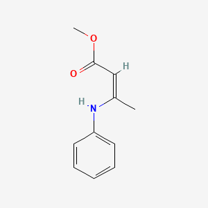 molecular formula C11H13NO2 B14735946 methyl (Z)-3-anilinobut-2-enoate 