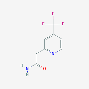 molecular formula C8H7F3N2O B1473595 2-(4-(Trifluoromethyl)pyridin-2-yl)acetamide CAS No. 1853166-06-9