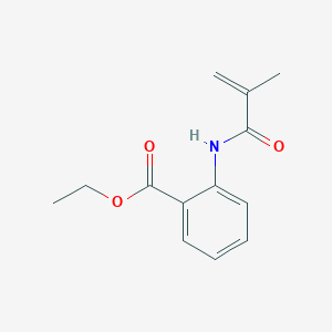 Benzoic acid, 2-[(2-methyl-1-oxo-2-propenyl)amino]-, ethyl ester