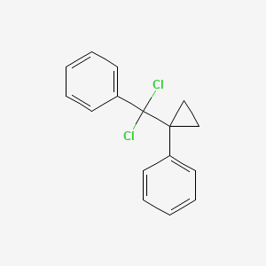 molecular formula C16H14Cl2 B14735990 [Dichloro(1-phenylcyclopropyl)methyl]benzene CAS No. 5680-56-8