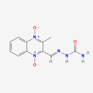 [(E)-(3-methyl-1,4-dioxidoquinoxaline-1,4-diium-2-yl)methylideneamino]urea